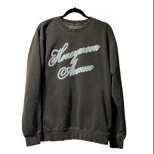 Ariana Grande Yours Truly 10th Anniversary Honeymoon Avenue crewneck charcoal M